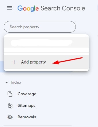 Add property to Google